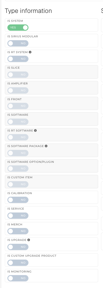 Type information