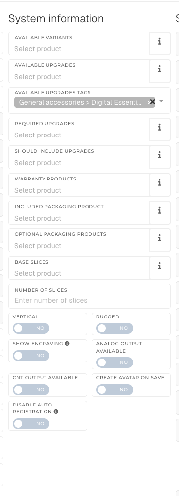 System information