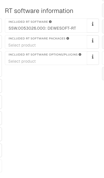RT software information